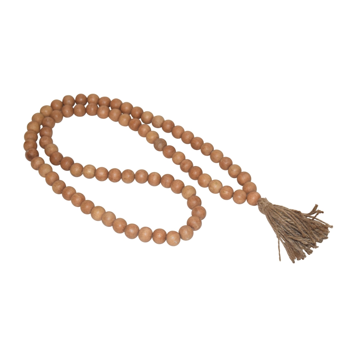 Picture of Sagebrook Home 17511-01 25 in. Wood Bead Garland with Jute Tassels&#44; Natural