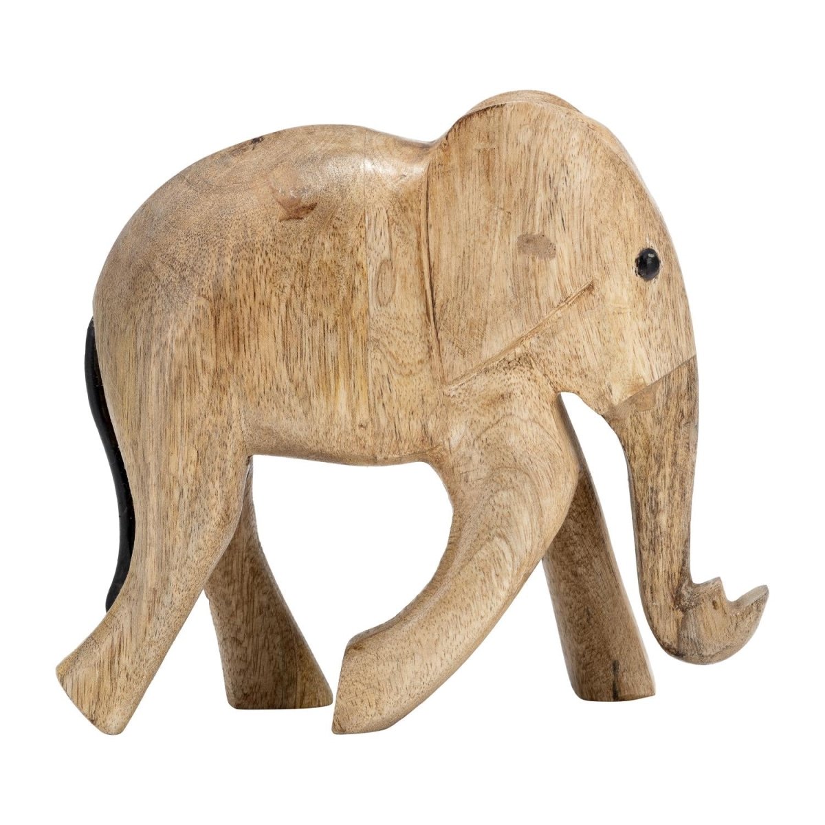 Picture of Sagebrook Home 17674 8 in. Wood Elephant Decor&#44; Brown