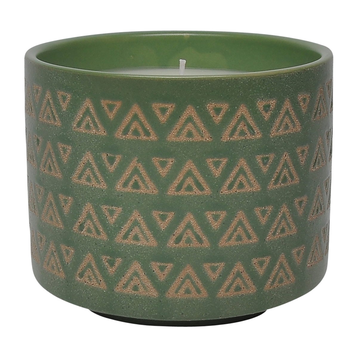 Picture of Sagebrook Home 80222 5 in. 15 oz Aztec Citro Candle, Green