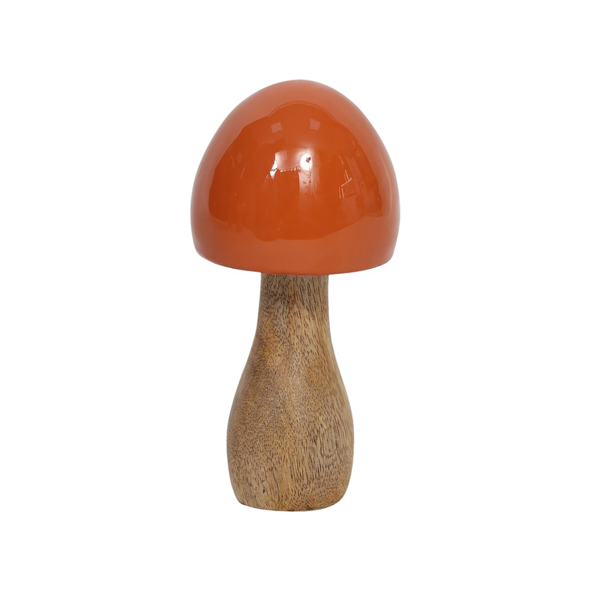 Picture of Sagebrook Home 18276-01 6 in. Mango Wood Coned Mushroom Figurine&#44; Orange
