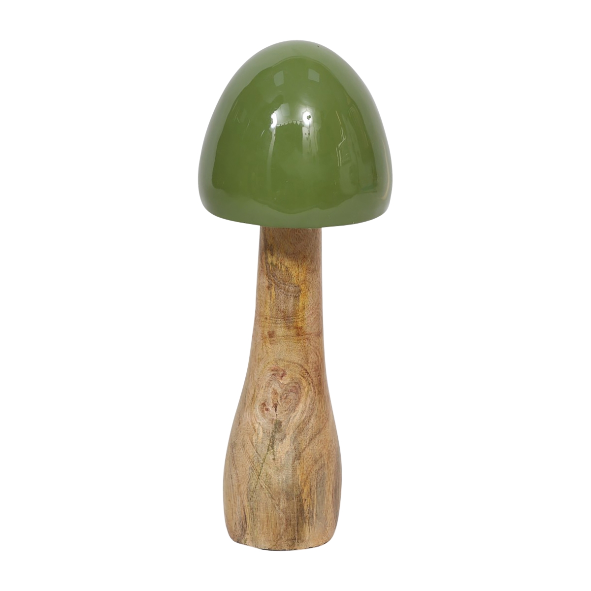 Picture of Sagebrook Home 18276-03 10 in. Mango Wood Coned Mushroom Figurine&#44; Green