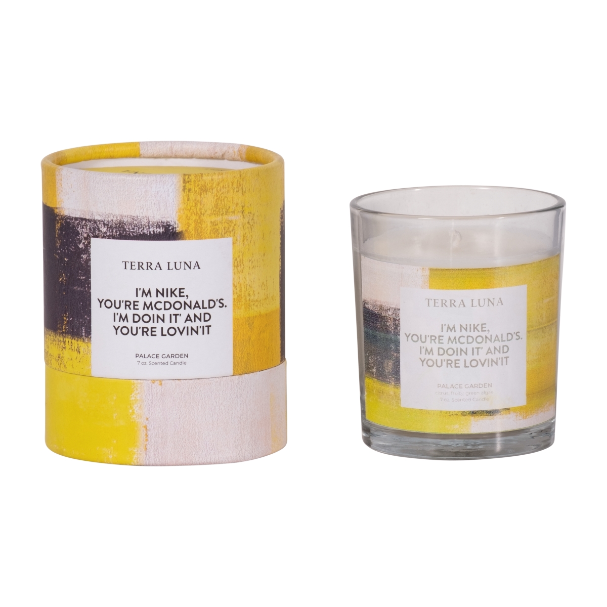 Picture of Sagebrook Home 80239 4 in. 7 oz Glass Doin It & Lovin It Boxed Candle&#44; Multi Color