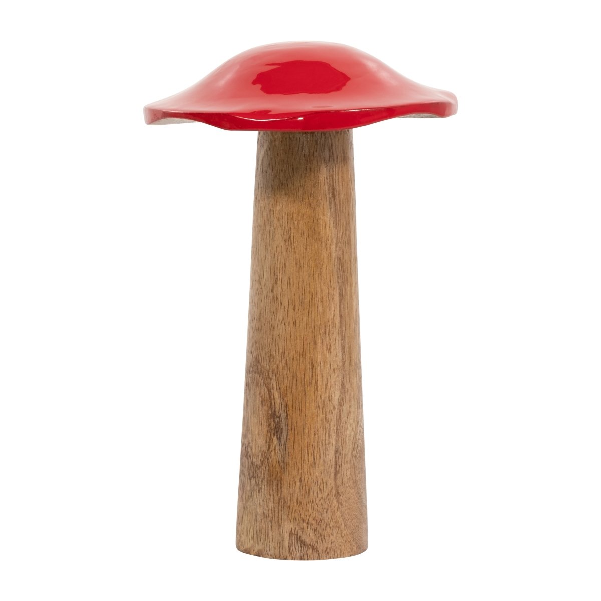Picture of Sagebrook Home 18275-03 10 in. Wood Toadstool Mushroom Figurine&#44; Red