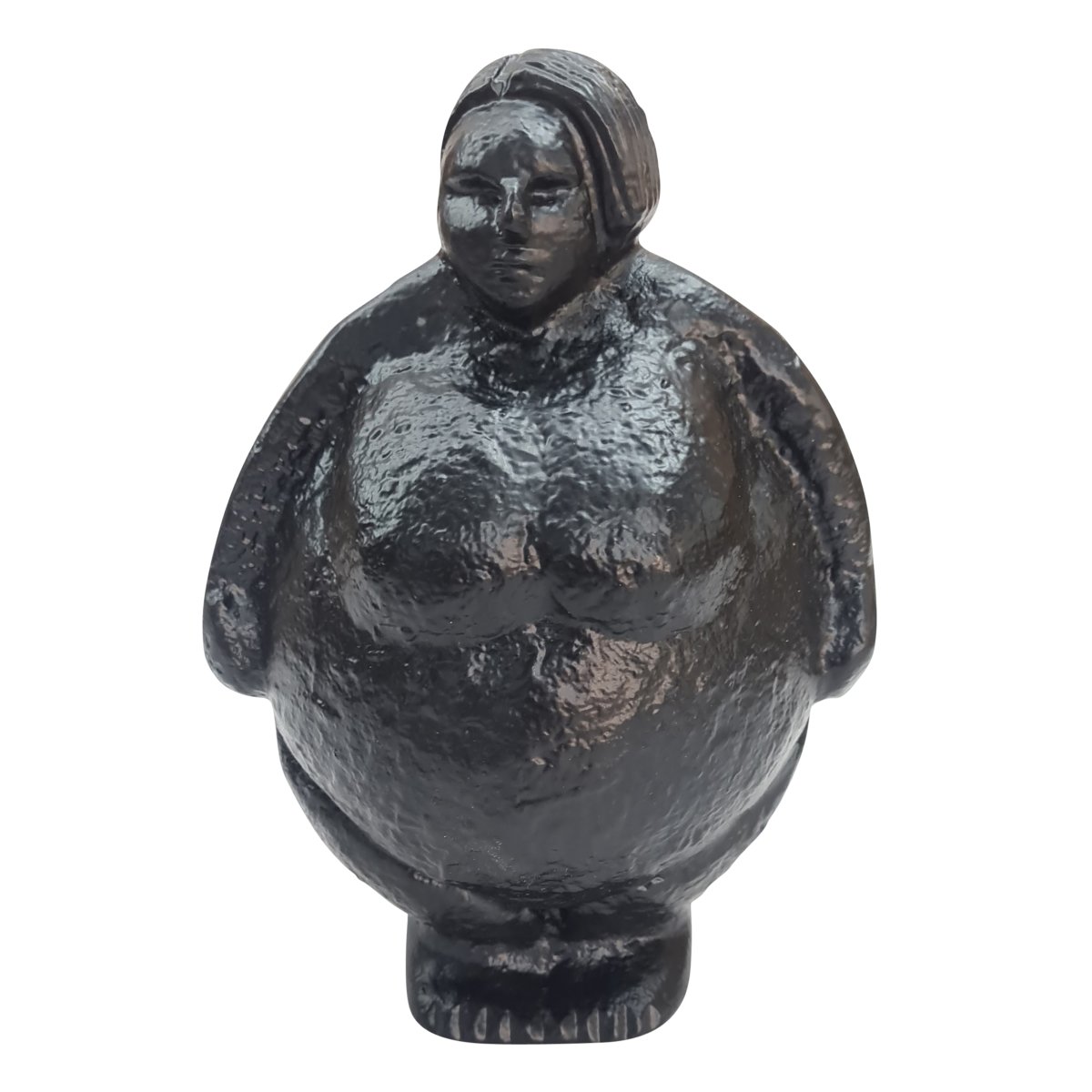 Picture of Sagebrook Home 18302 5 in. Aluminum Full Figured Woman Figurine&#44; Black