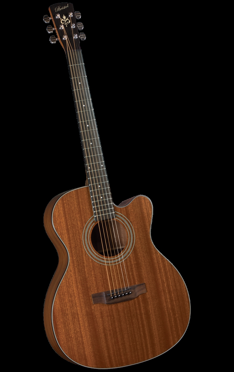 Picture of Bristol BM-15CE Cutaway Acoustic-Electric Guitar for Music Players