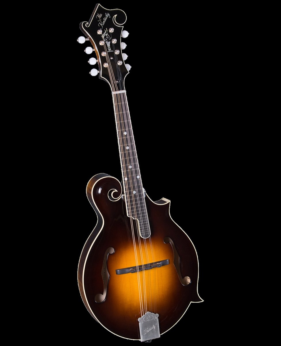 KM-1000 Solid Flamed Maple Master F-Model Mandolin - Vintage Sunburst -  Kentucky