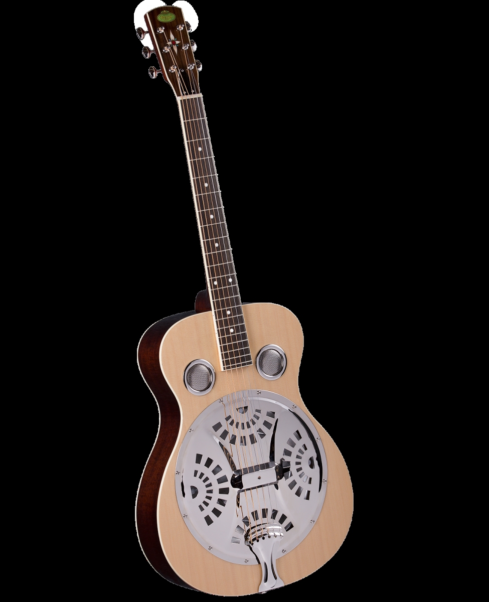 Picture of Regal RD-40N Regal RD-40N Studio Series Roundneck Resophonic Guitar  Natural