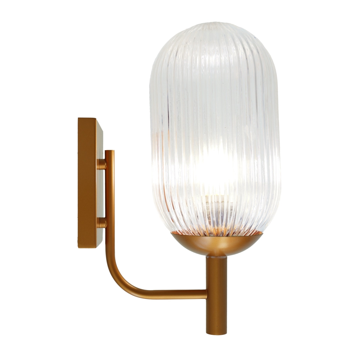 Picture of Ashcroft Imports WLL04101501 Dewdrop Wall Lamp&#44; Bronze & Clear