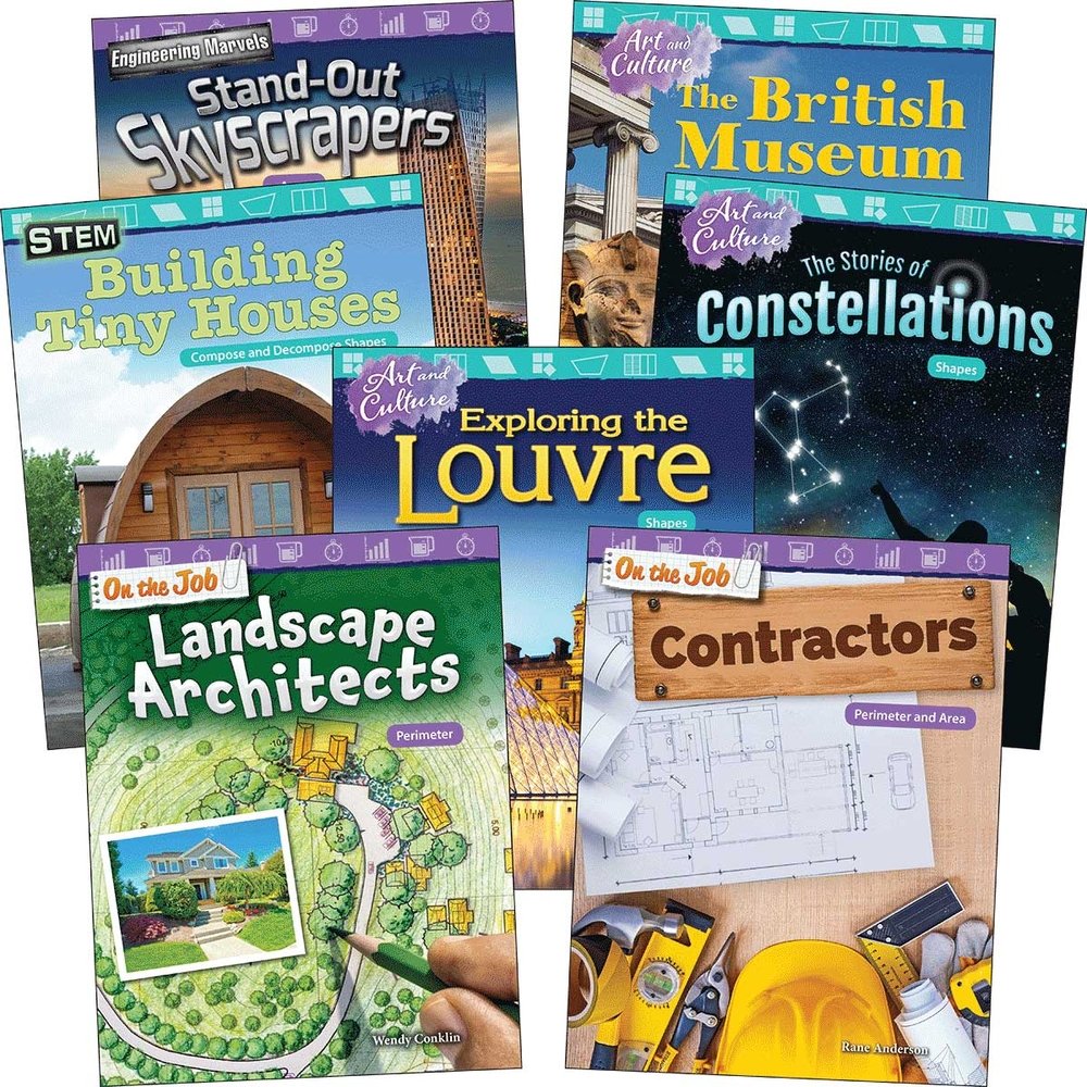 106182 Geometry Grades 2-3 Book - Set of 7