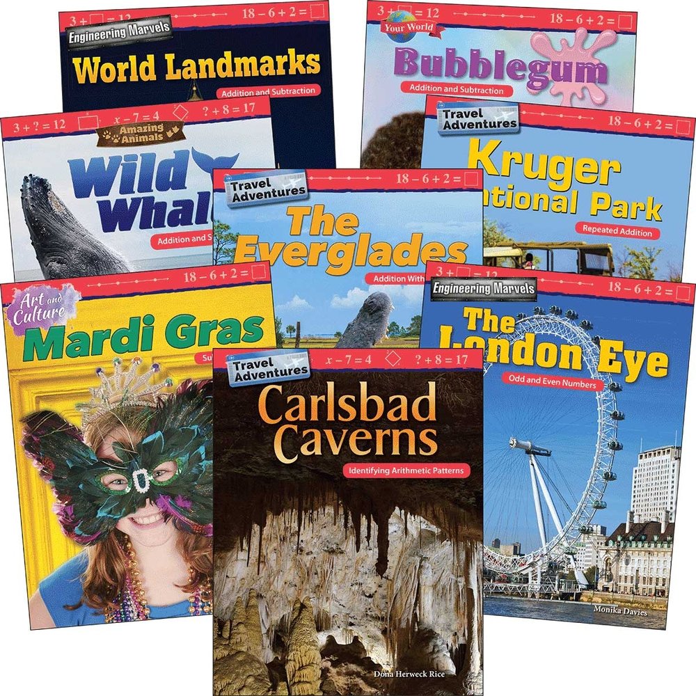 106183 Addition & Subtraction Grades 2-3 Book - Set of 8