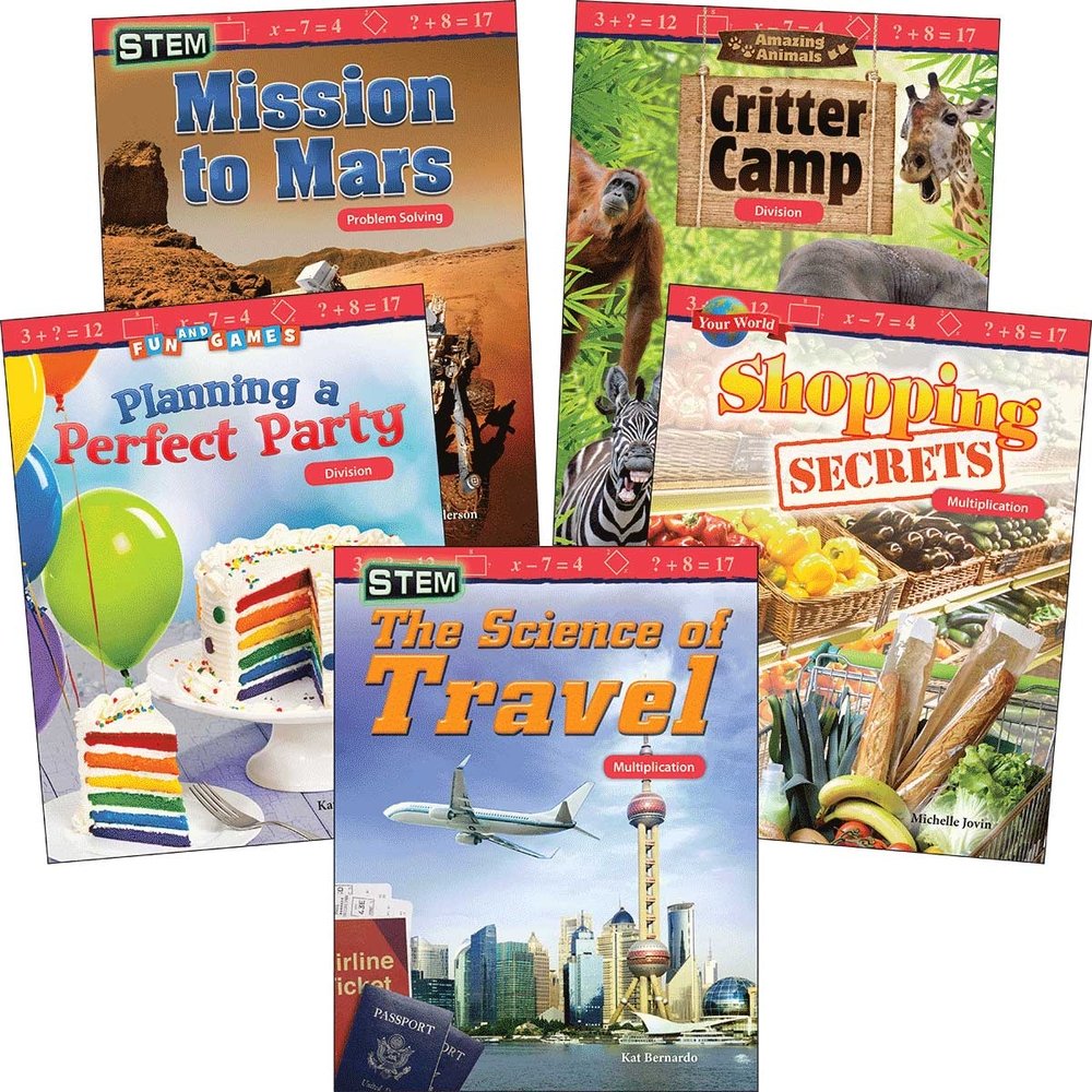 106631 Multiplication & Division Grades 3-5 Book - Set of 5