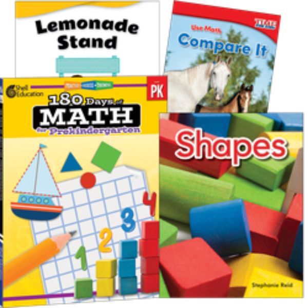 131200 Learn-At-Home Explore Math Bundle Grade Pk Book - Set of 4