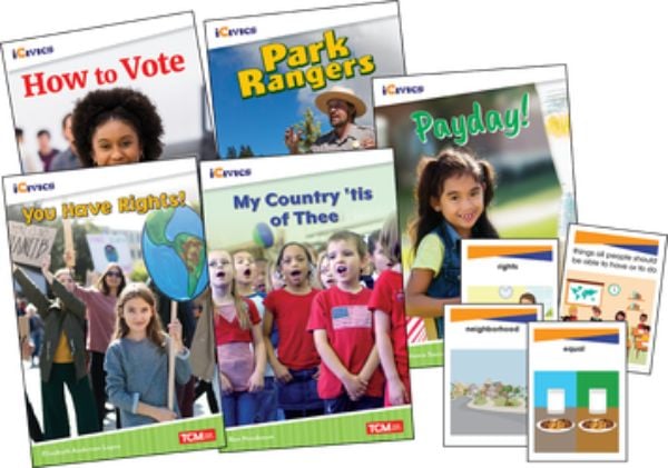 131229 Icivics Grade 1 Leadership & Responsibility Game Cards & Book - Set of 5