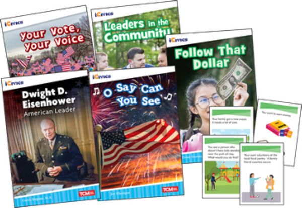 131231 Icivics Grade 2 Leadership & Responsibility Game Cards & Book - Set of 5