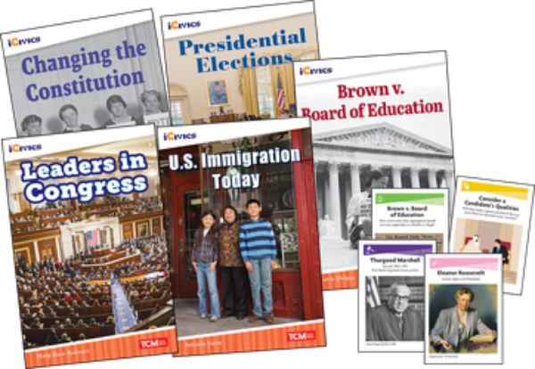 131237 Icivics Grade 5 Leadership & Responsibility Game Cards & Book - Set of 5
