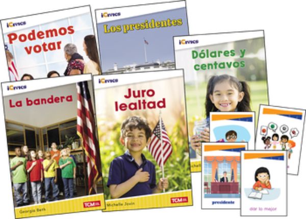 132337 Icivics Spanish Grade K Leadership & Responsibility & Game Cards Book - Set of 5