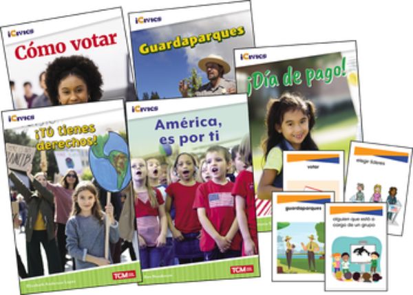 132339 Icivics Spanish Grade 1 Leadership & Responsibility & Game Cards Book - Set of 5