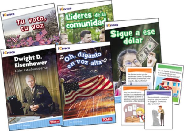 132369 Icivics Spanish Grade 2 Leadership & Responsibility Game Cards Book - Set of 5