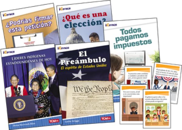 132371 Icivics Spanish Grade 3 Leadership & Responsibility & Game Cards Book - Set of 5