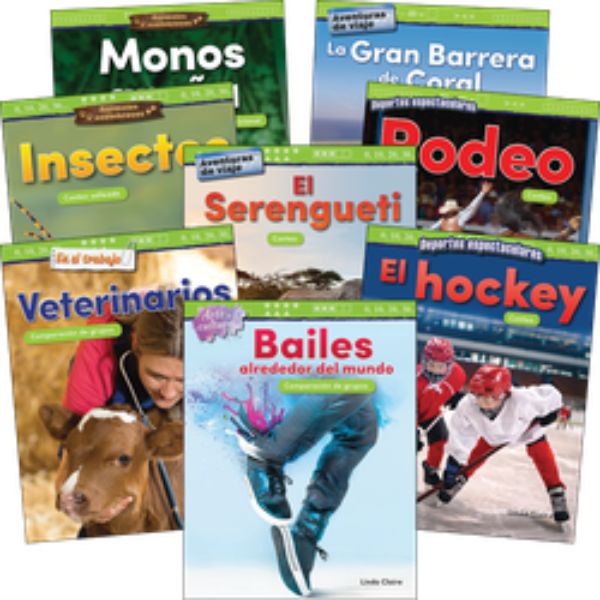 132372 Numbers & Counting Grade K-1 Spanish Book - Set of 8