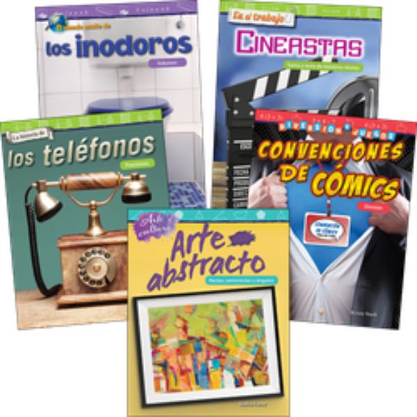 132383 Fractions, Division & Geometry Grades 4-5 Spanish Book - Set of 5