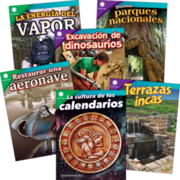 132386 Smithsonian Informational Text History & Culture Spanish Grades 4-5 Book - Set of 6