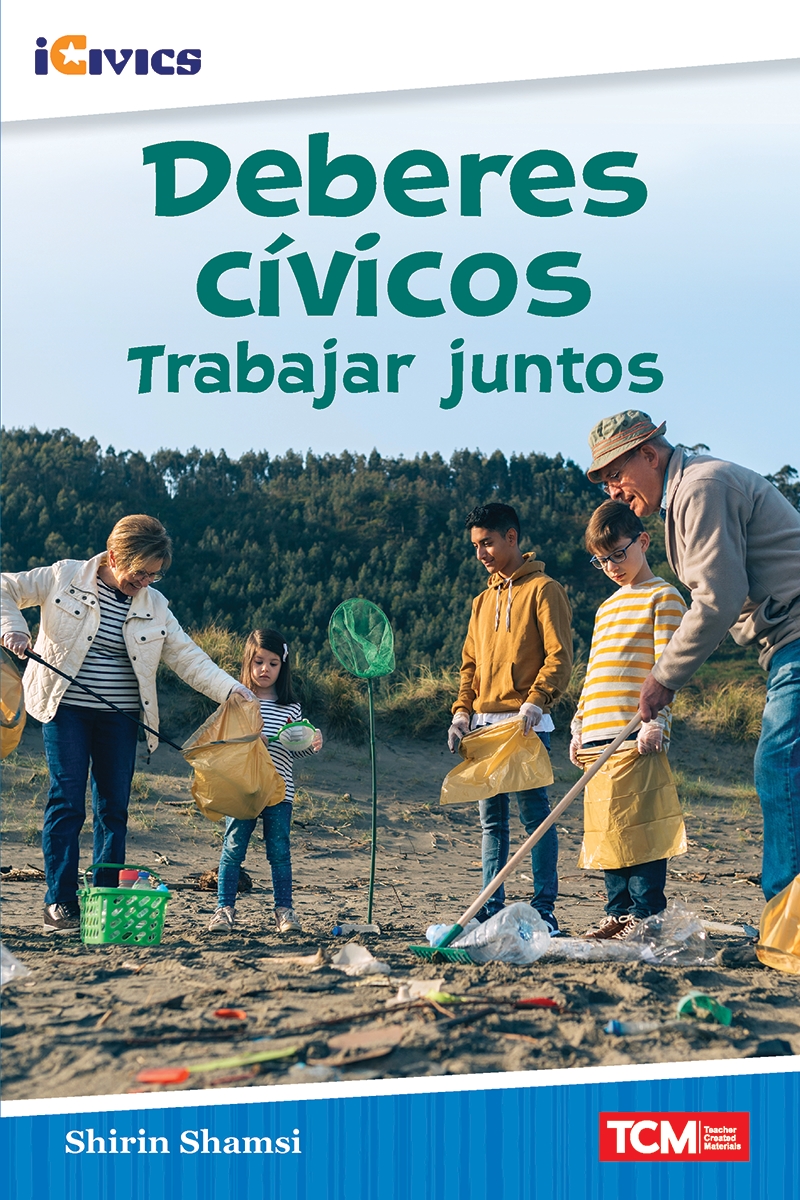 917695 Deberes Civicos - Trabajar Juntos Book, Grade 3-4