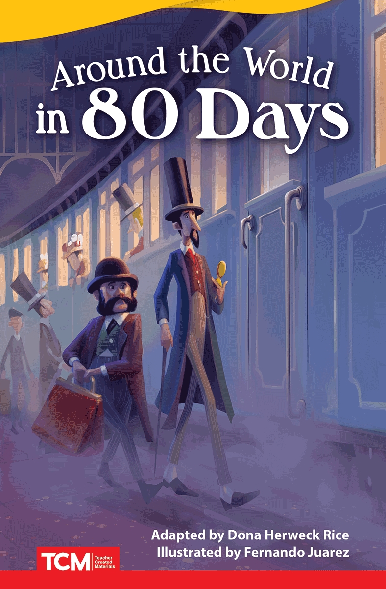 109908 Around the World in 80 Days Book, Grade 4-6
