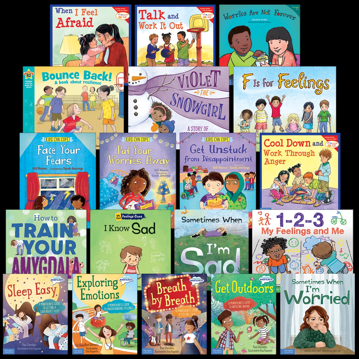 698575 Mental Health Kindergarten, First & Second Grade 19-Book Updated Set
