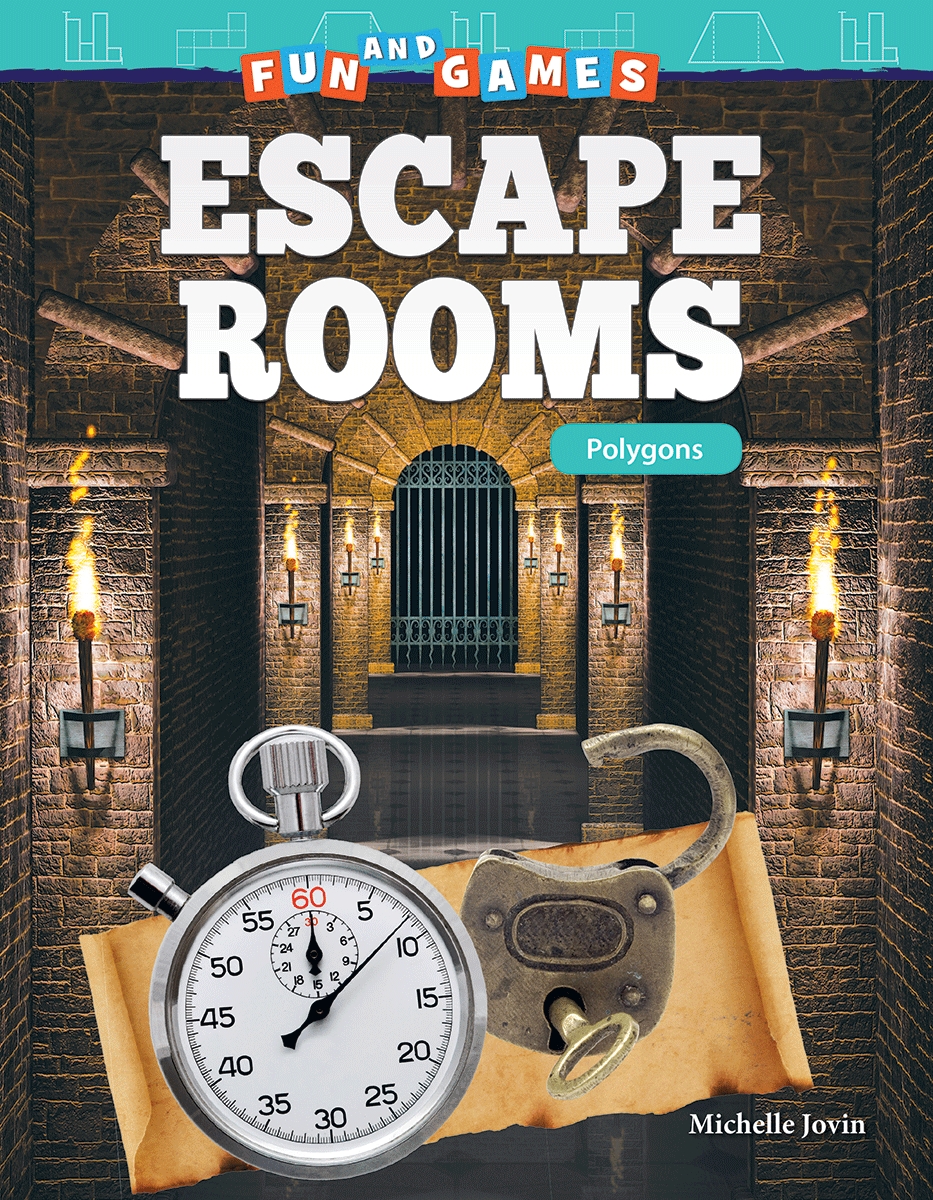 27541 Fun & Games - Escape Rooms - Polygons Book, Grade 5-8