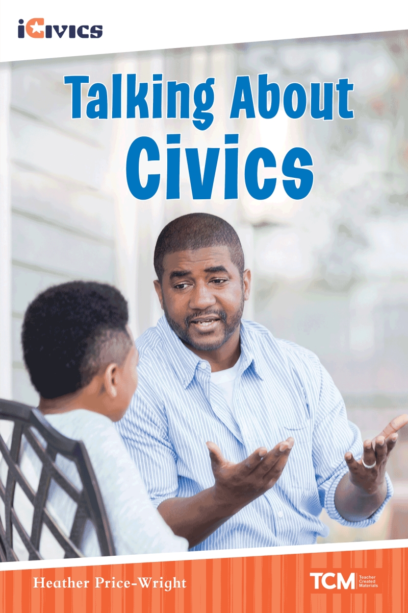 123977 Talking About Civics Book, Grade 5-8