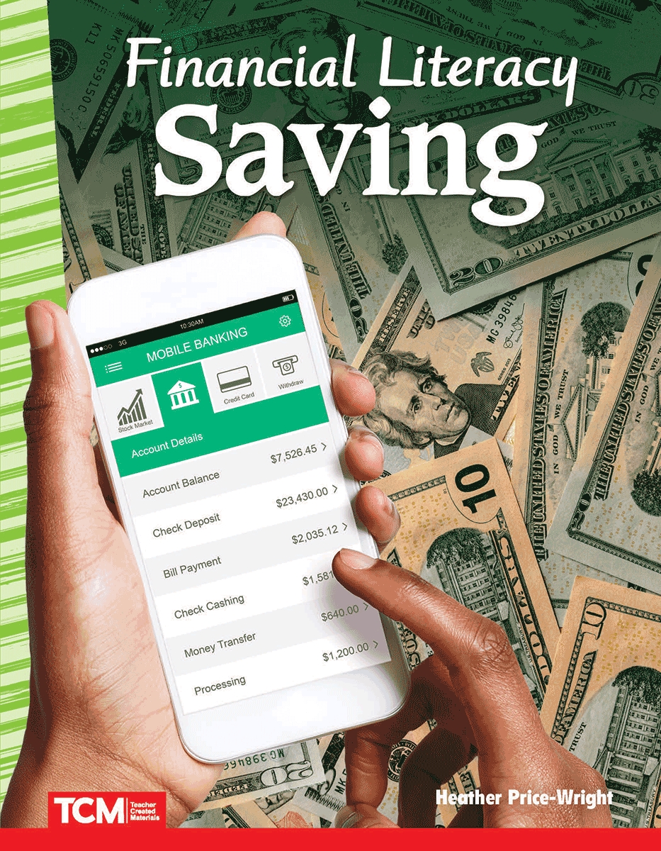 109288 Financial Literacy - Saving Book, Grade 4-8