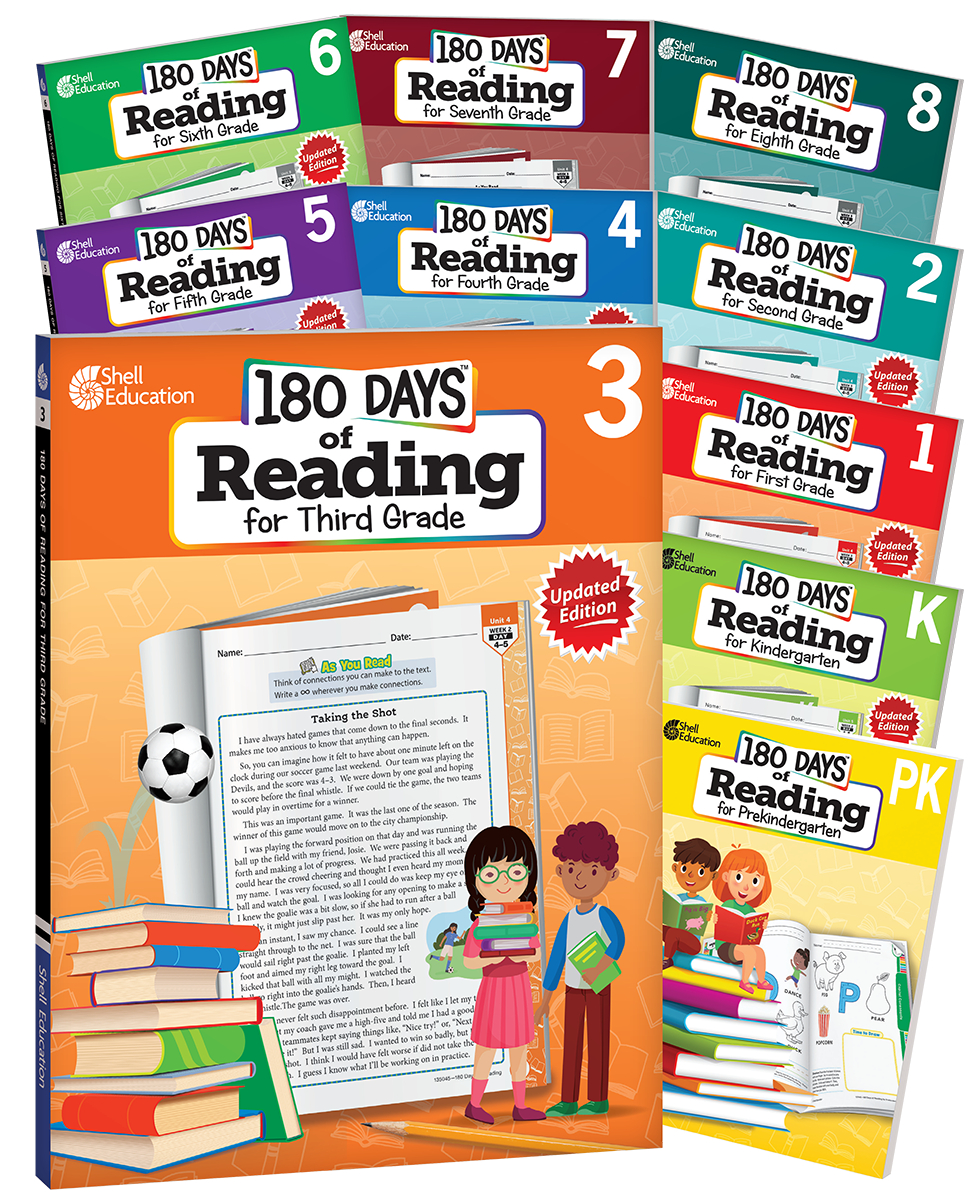 689766 180 Days - Reading 2nd Ed Complete 10-Book Set