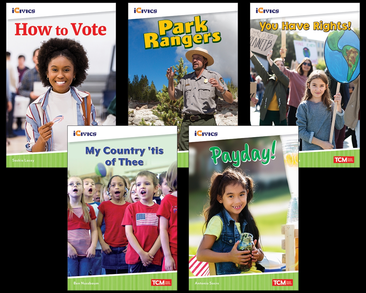 157038 Icivics Grade 1 - Leadership & Responsibility 5-Book Set0