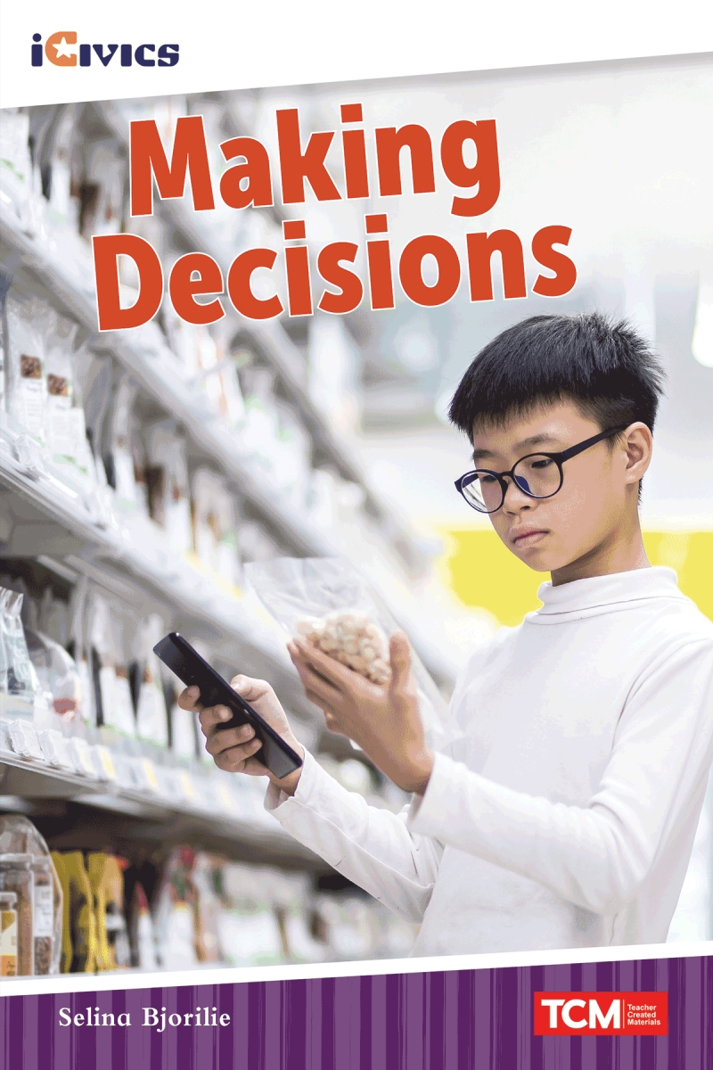 123968 Making Decisions Book, Grade 4-8