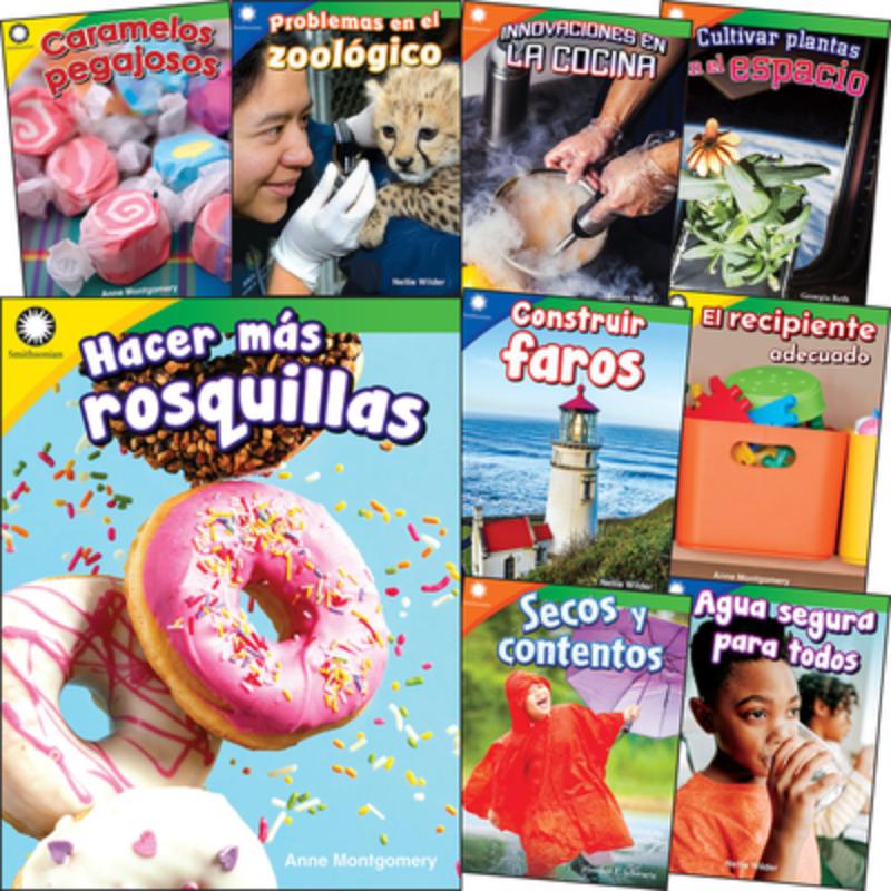125477 Smithsonian Informational Text - Creative Solutions Spanish Grades K-2 - 9-Book Set