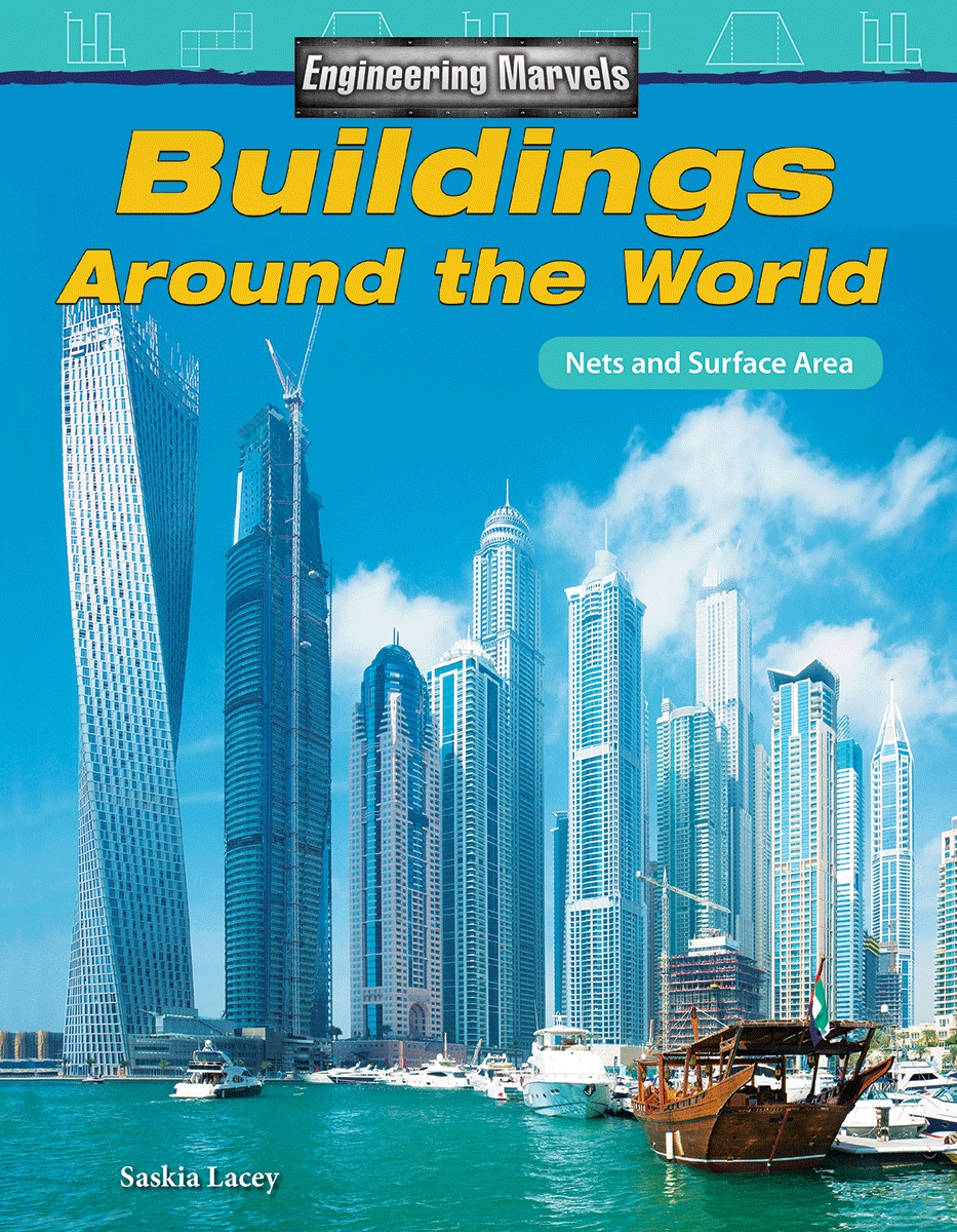 27543 Engineering Marvels - Buildings Around the World - Nets & Surface Area Book, Grade 5-8