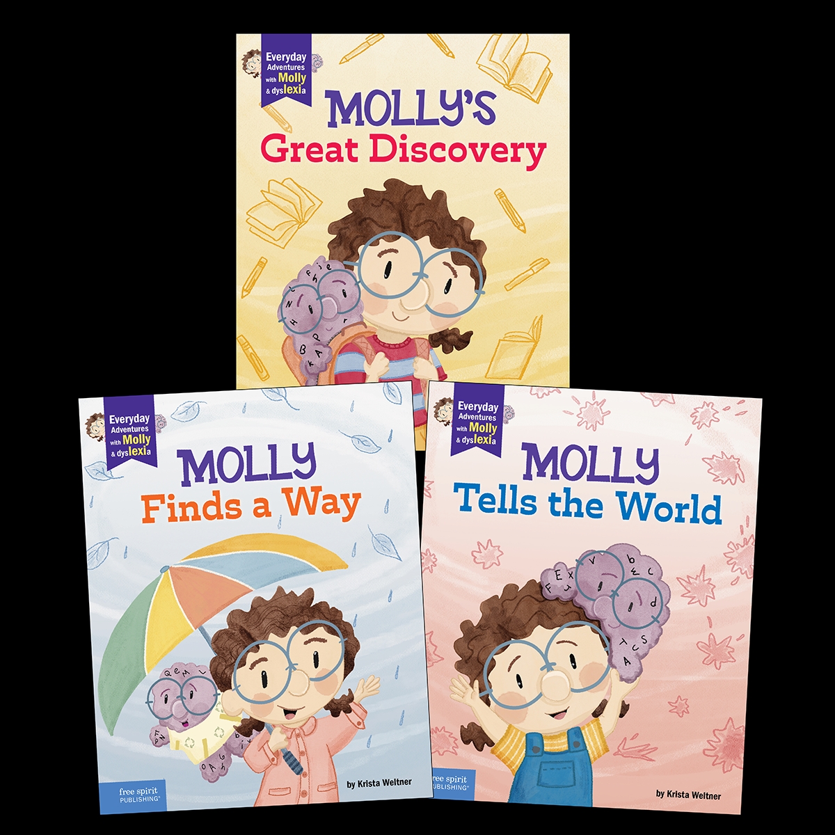145241 Everyday Adventures with Molly & Dyslexia Series Complete 3-Book Set
