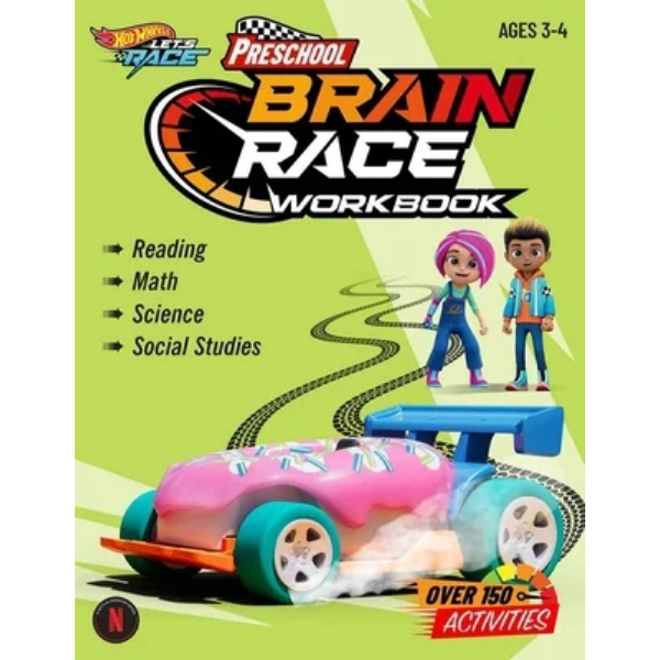 160994 Hot Wheels Brain Race Preschool Workbook