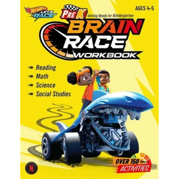 160995 Hot Wheels Brain Race Pre-K Workbook