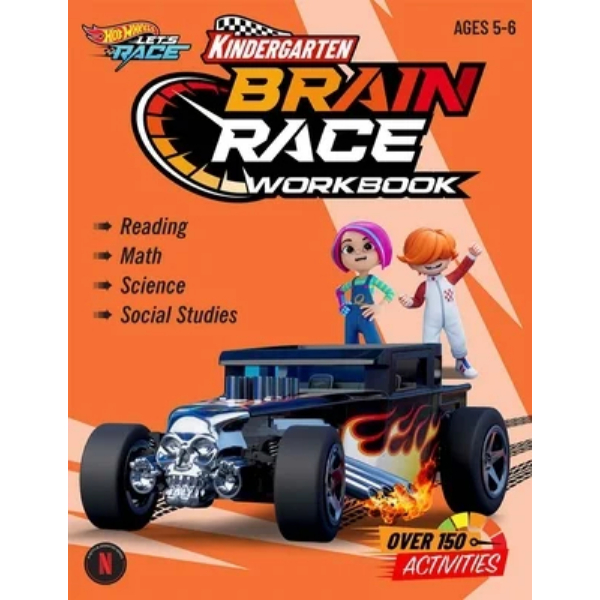160996 Hot Wheels Brain Race Kindergarten Workbook