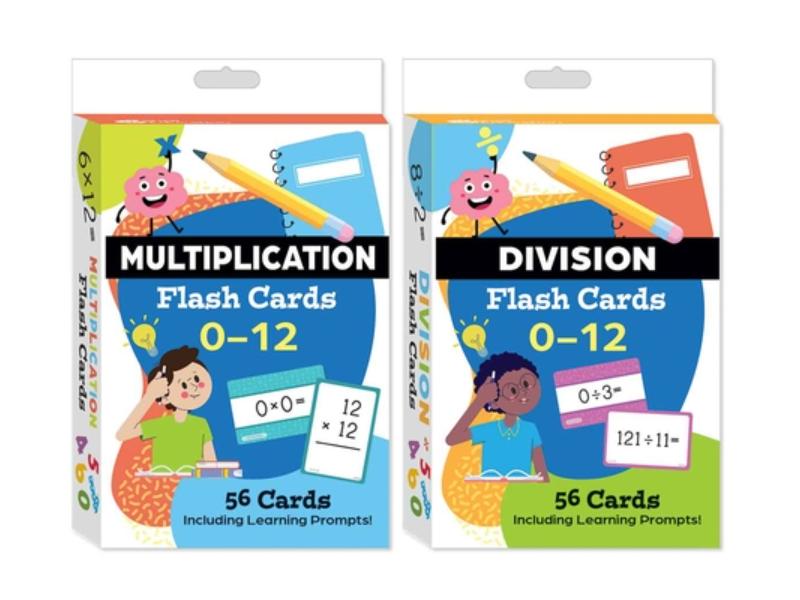 160969 Multiplication & Division Flash Card Series 2-Deck Set
