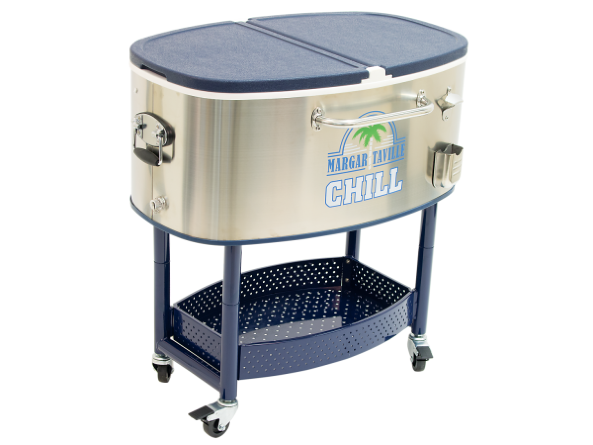 Picture of ShelterLogic RC200SSMV-09-1 Rolling Party Stainless Cooler - Steel
