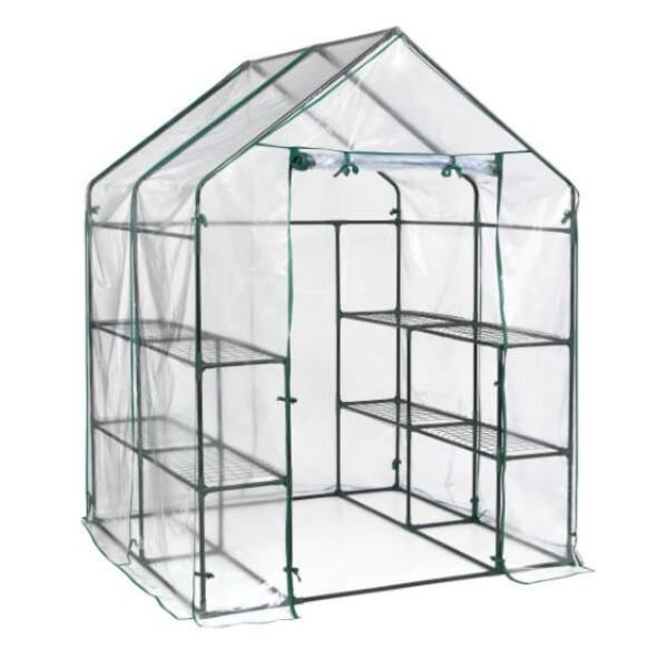 Picture of ShelterLogic 70520 4 ft. 8 in. x 4 ft. 8 in. x 6 ft. 4 in. Grow IT Greenhouse - Small