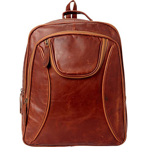 Picture of Sharo B-21 Leather Backpack with I-Pad Sleeve