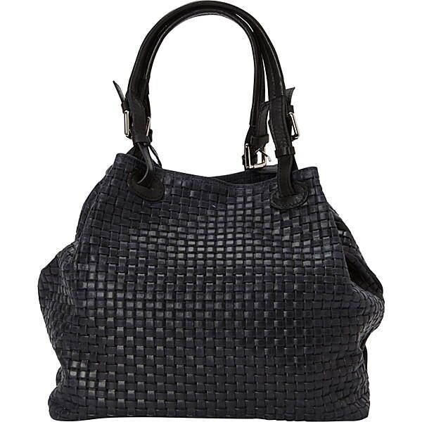 Stylish Italian Woven Leather Tote