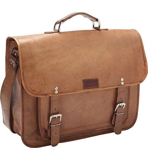 Picture of Sharo B-100 Wide Laptop Brief & Messenger Bag