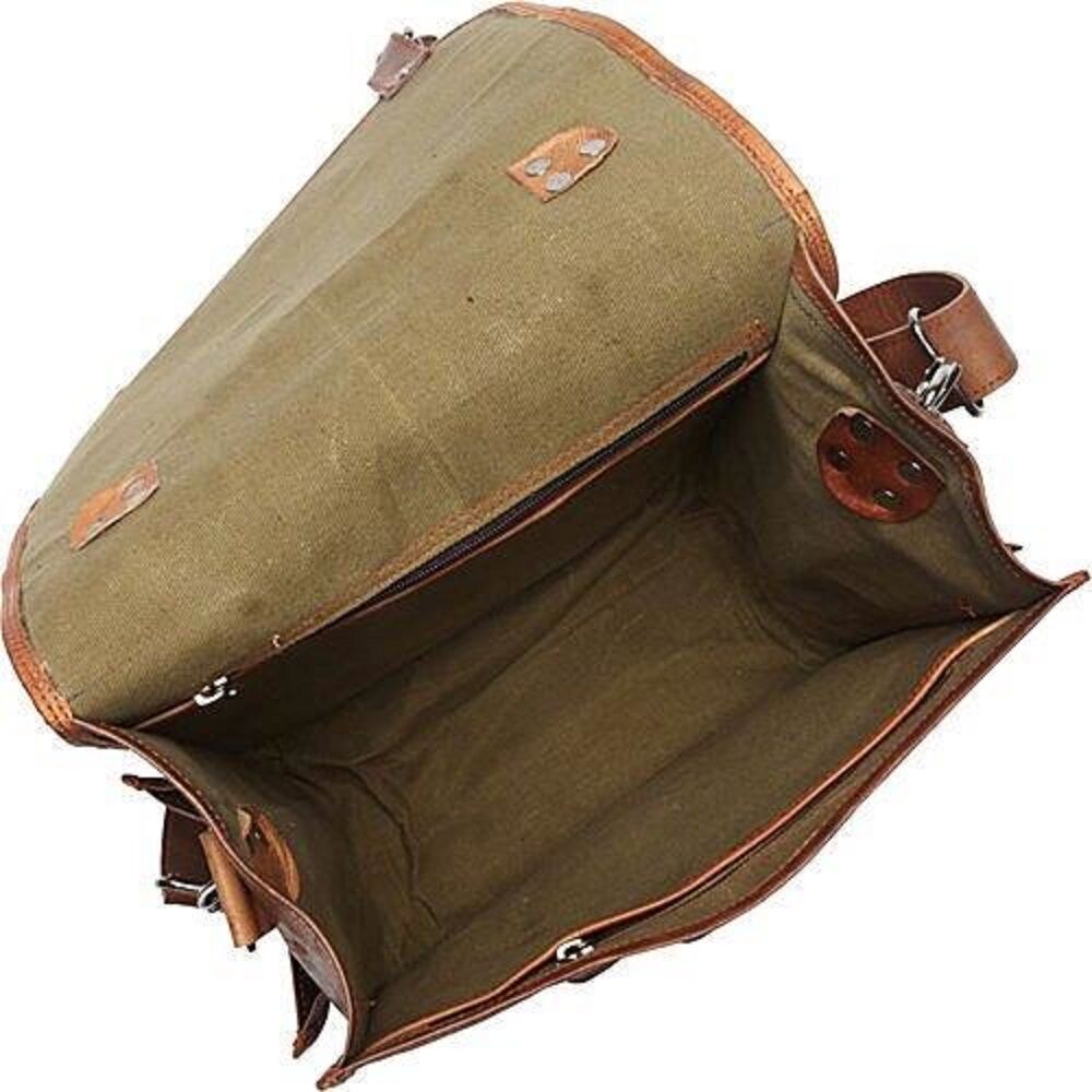 Picture of Sharo B-700 Wide Three-in-One Backpack 2 Large Side Pockets Brief & Messenger Bag&#44; Brown