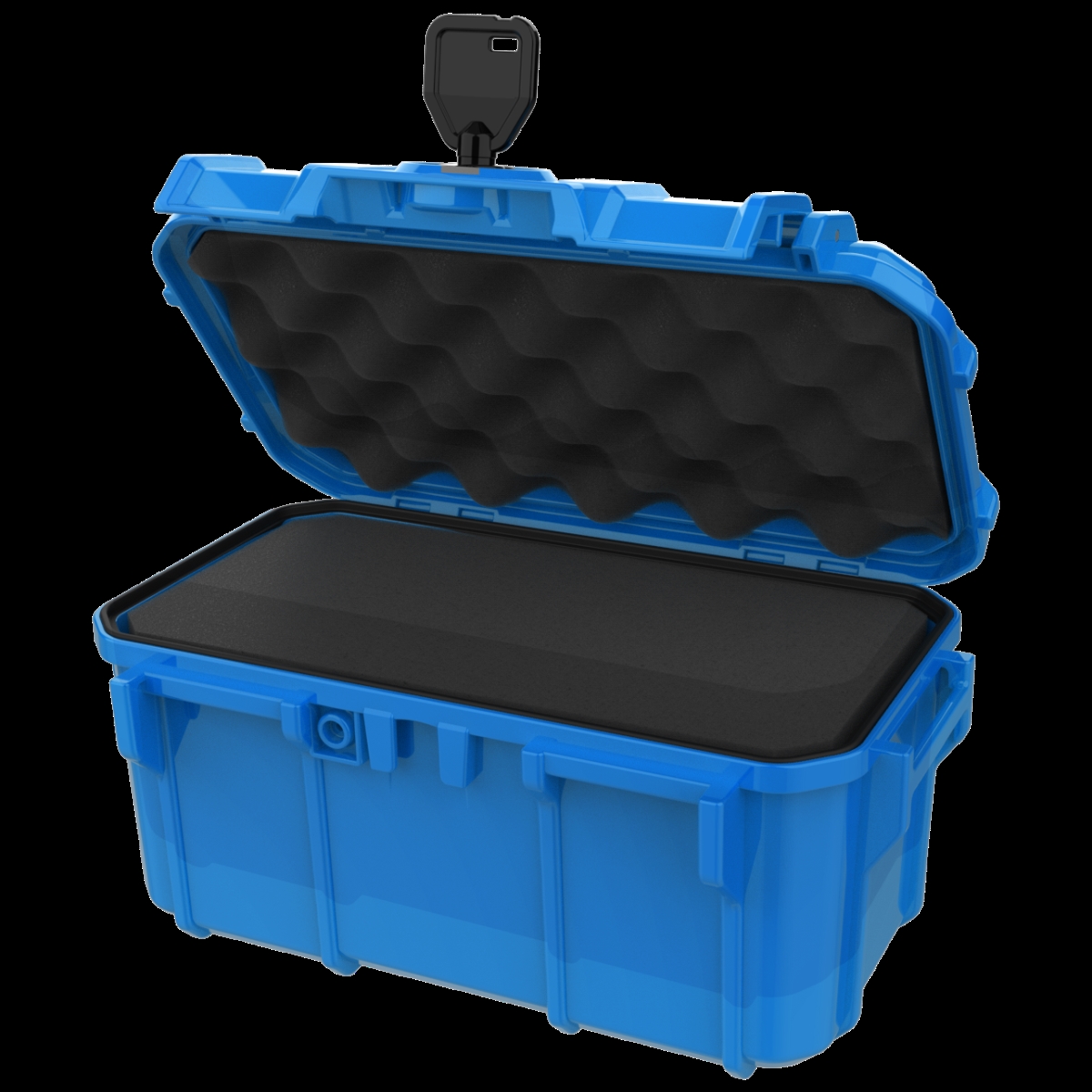 SE58F,BL 9.5 x 5.8 x 4.7 in. Protective Micro Case with Foam, Blue