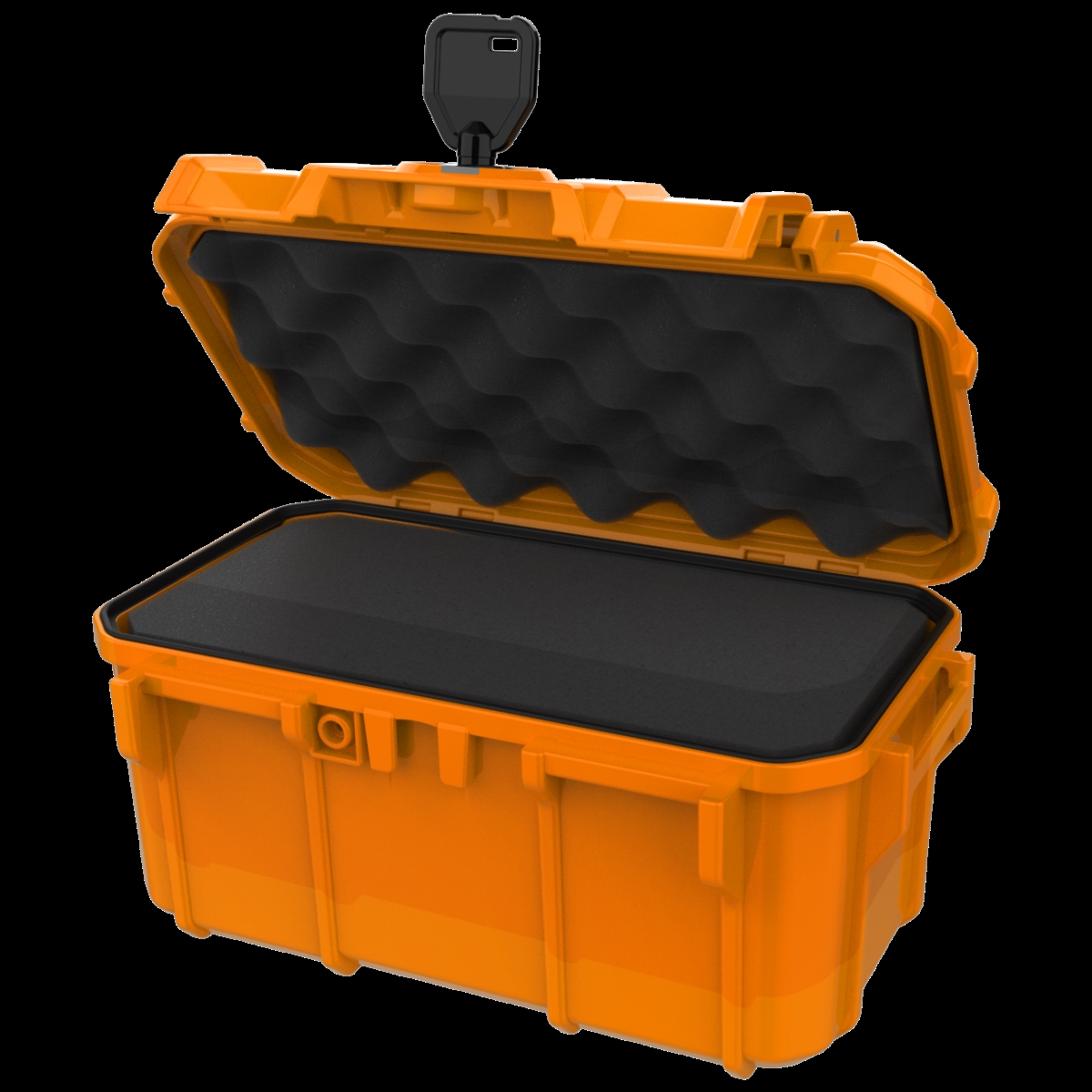 9.5 x 5.8 x 4.7 in. Protective Micro Case with Foam, Orange